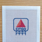 Citgo Sign Needlepoint Canvas