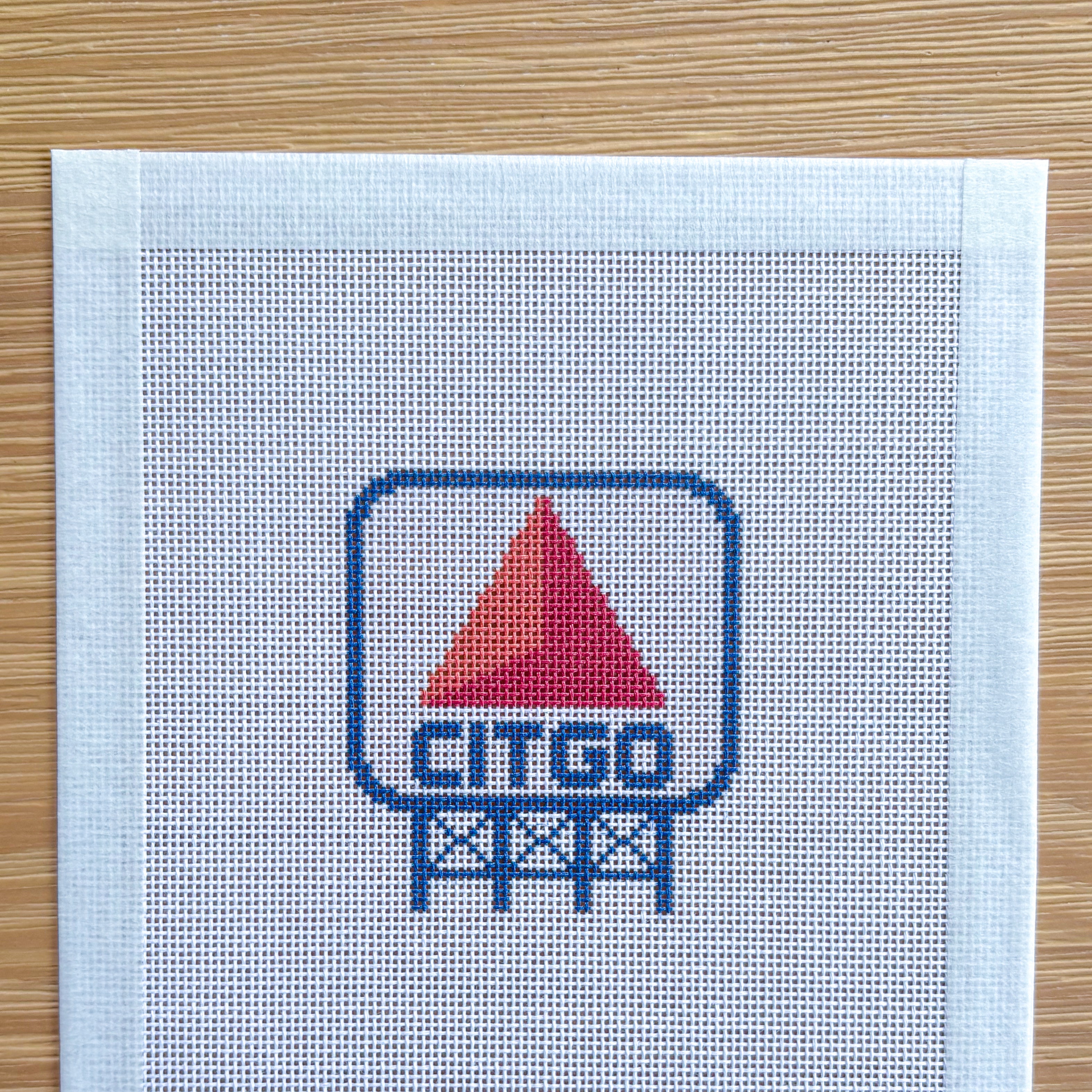 Citgo Sign Needlepoint Canvas