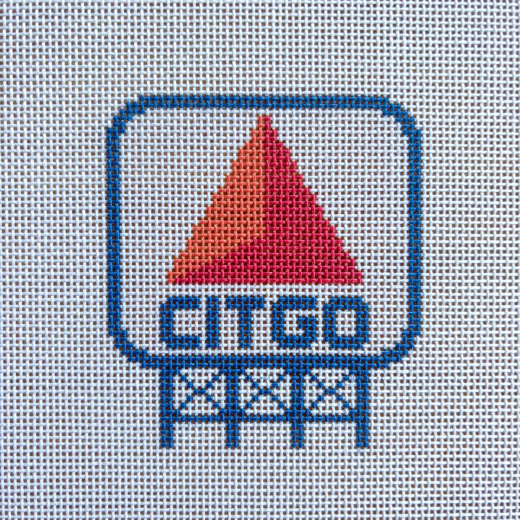 Citgo Sign Needlepoint Canvas