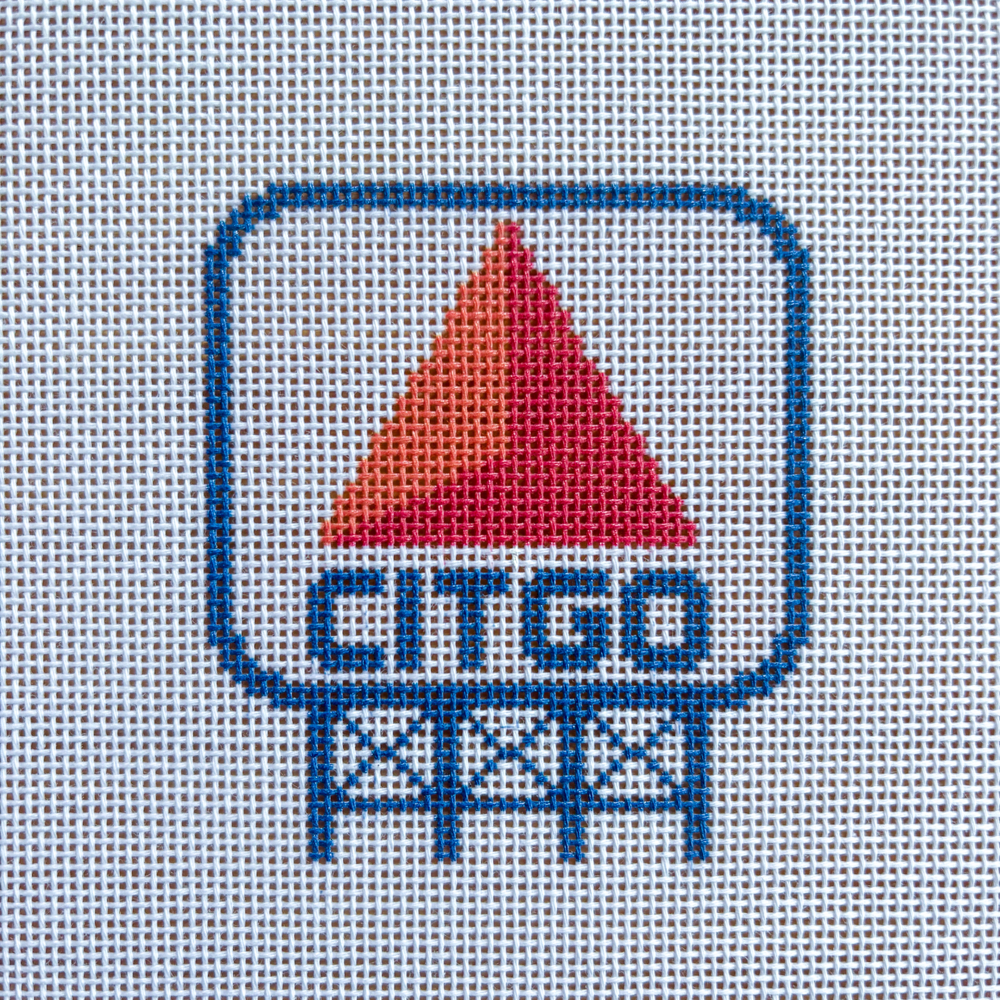 Citgo Sign Needlepoint Canvas