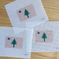 Old Maine State Flag Needlepoint Canvas