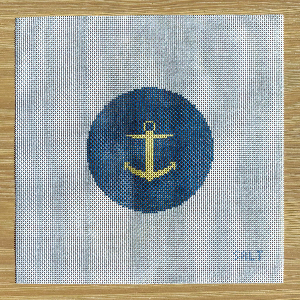 Anchor Ornament Needlepoint Canvas