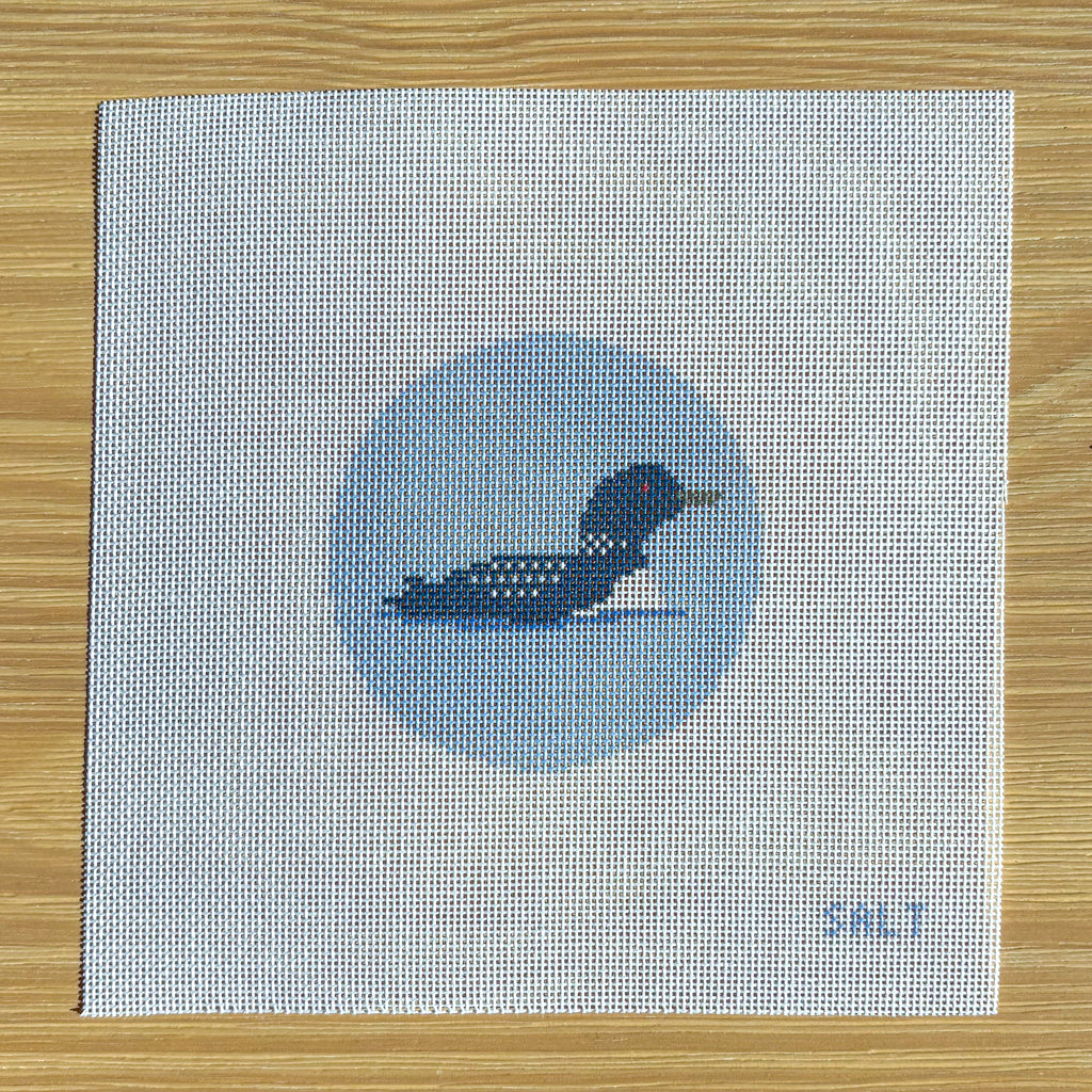 Loon Christmas Ornament Needlepoint Canvas
