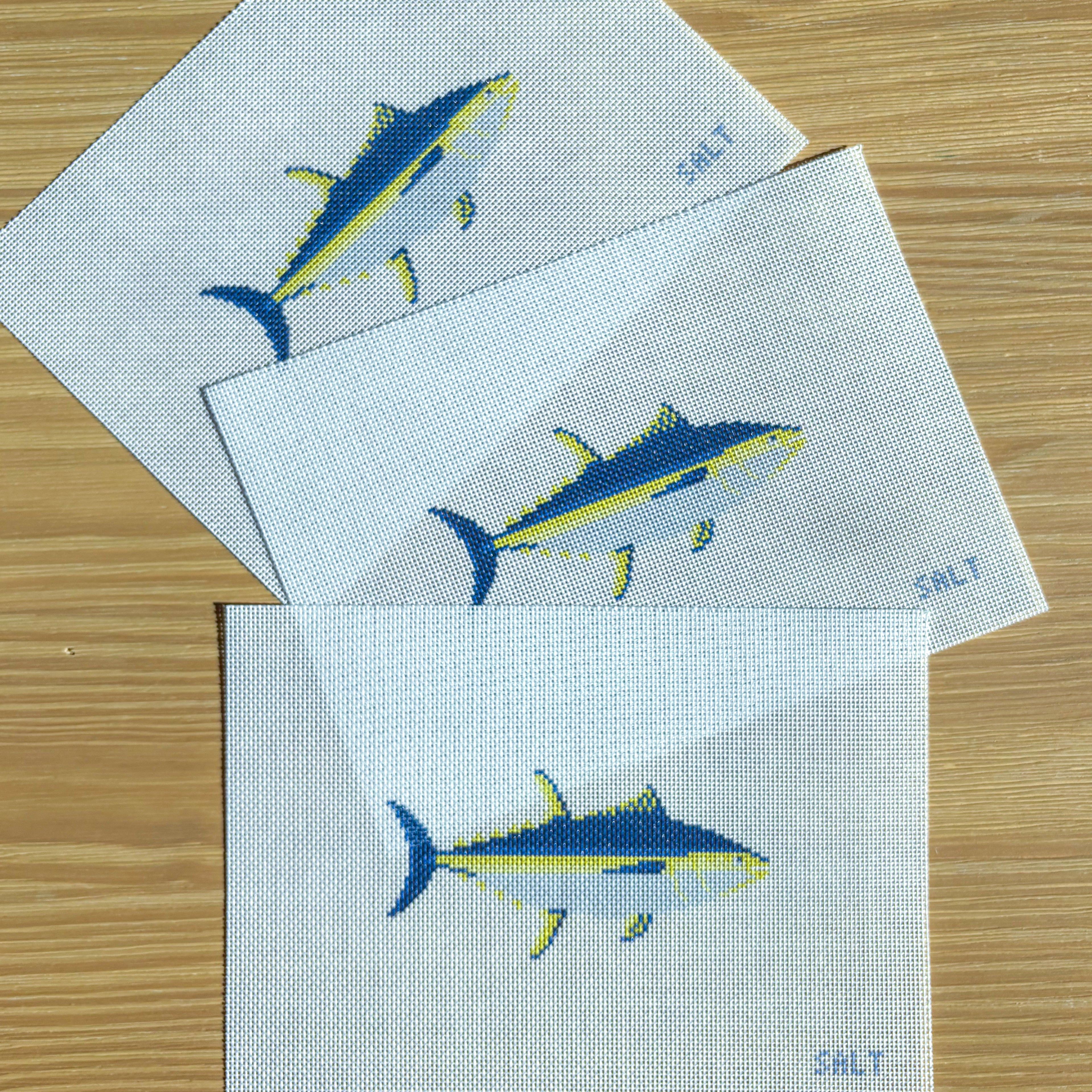 Yellowfin Tuna Needlepoint Canvas