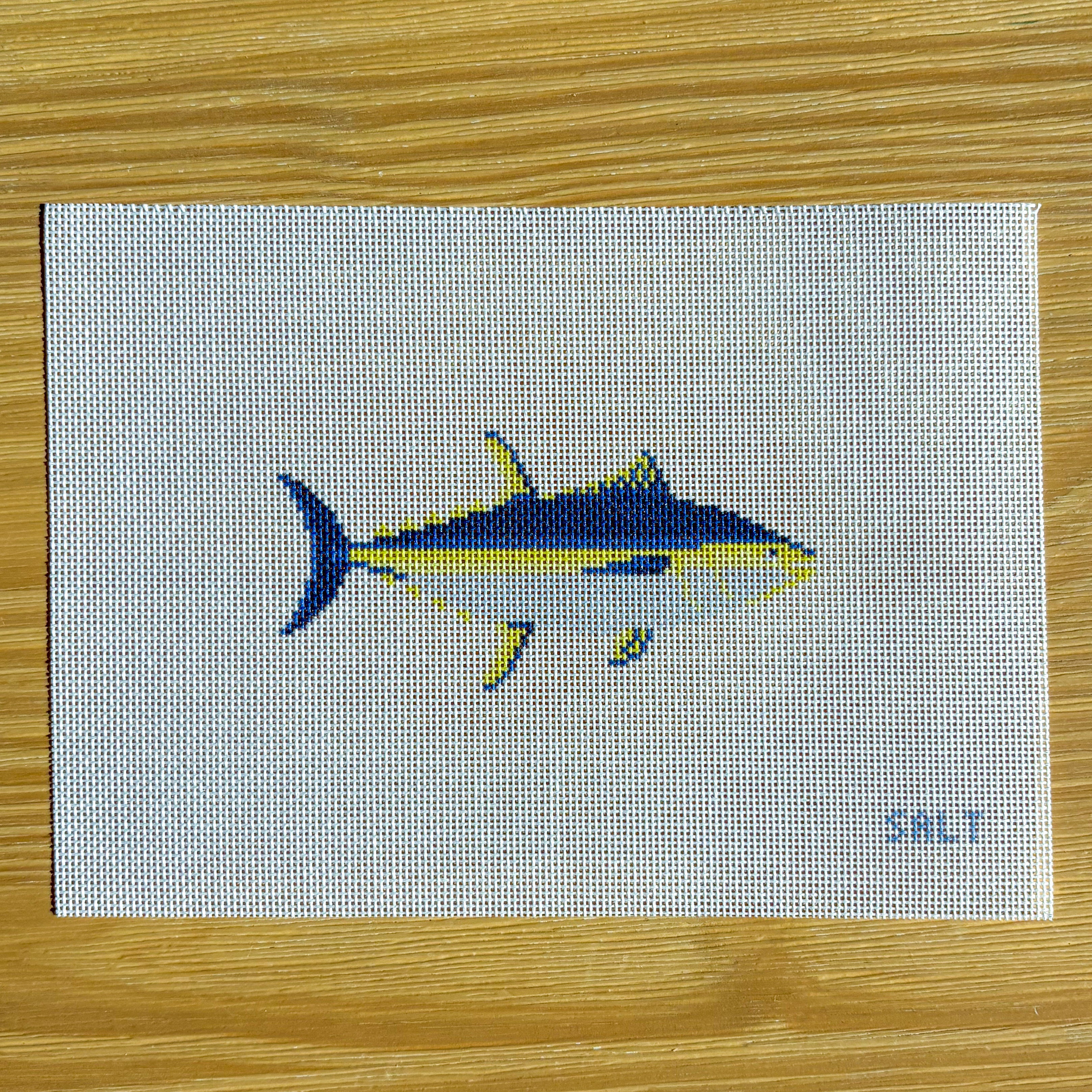 Yellowfin Tuna Needlepoint Canvas