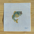 Jumping Largemouth Bass Needlepoint Canvas