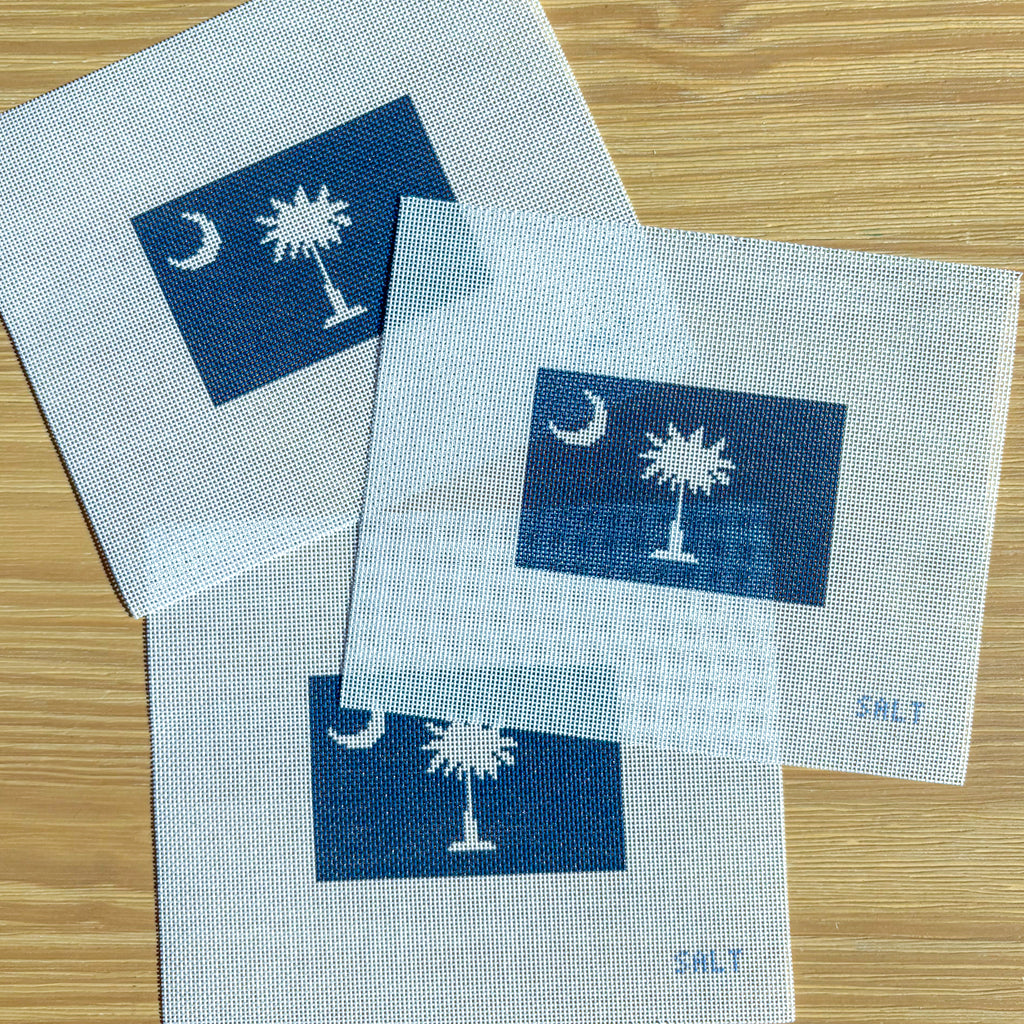South Carolina Flag Needlepoint Canvas