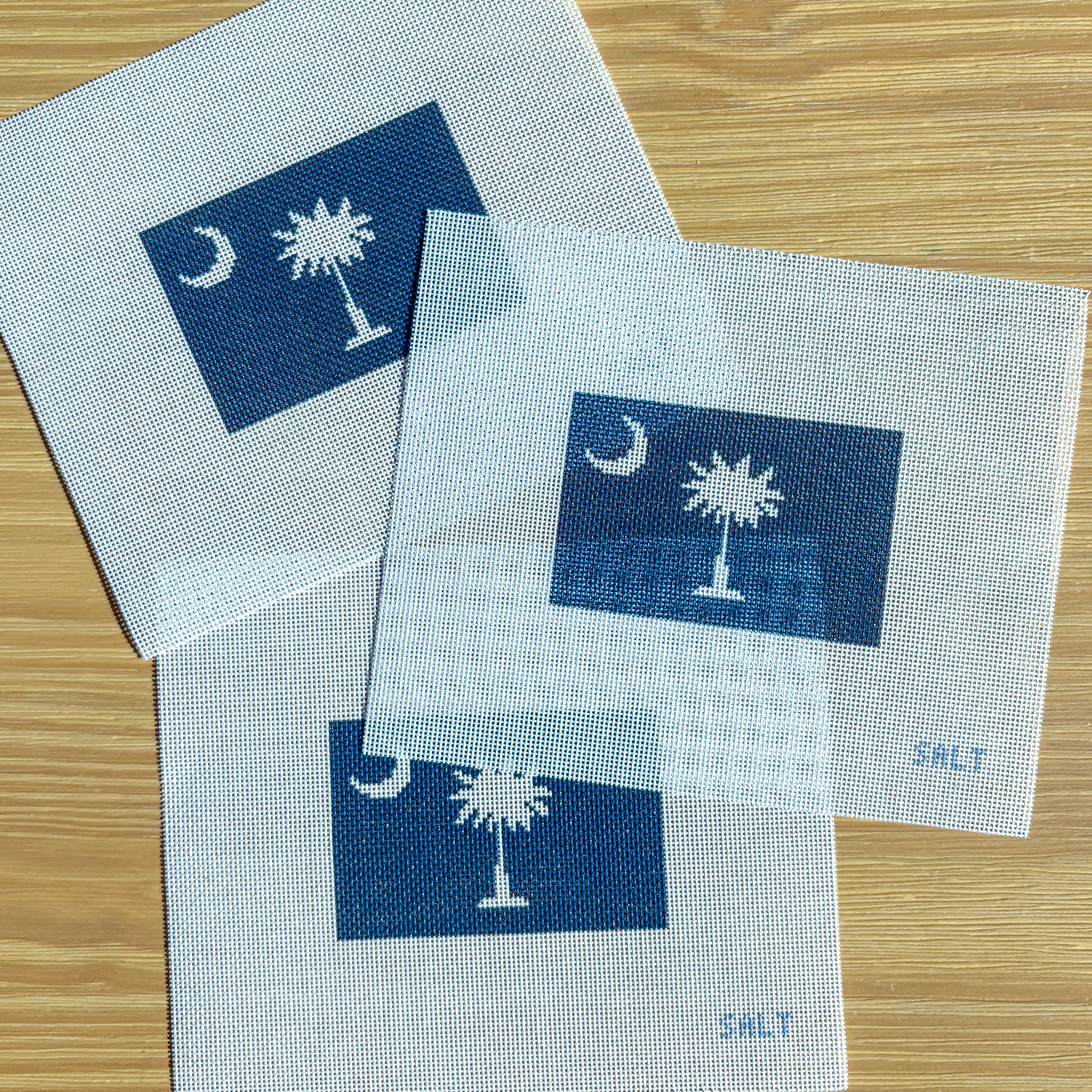 South Carolina Flag Needlepoint Canvas