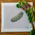 Pickle Needlepoint Canvas with Threads