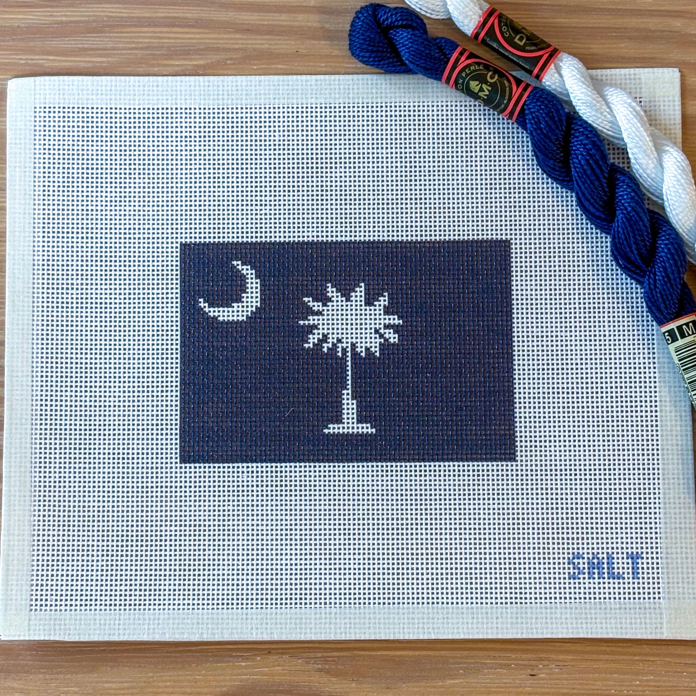South Carolina Flag Needlepoint Canvas