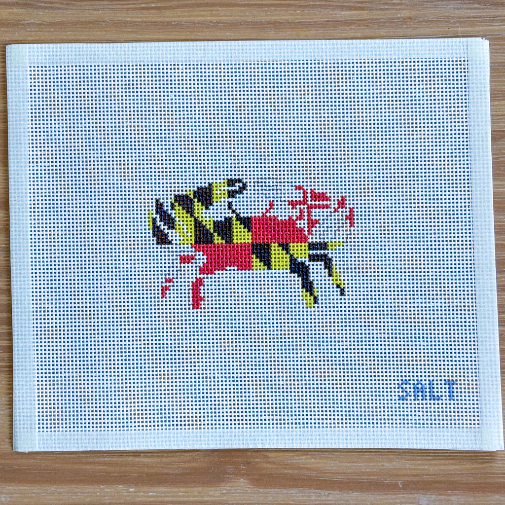 Maryland Crab Needlepoint Canvas