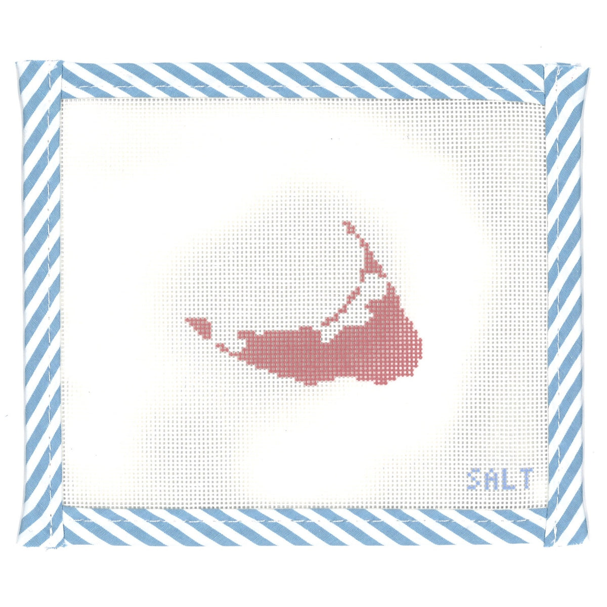 Nantucket Island Outline Needlepoint Canvas