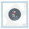 Santa Golfing Ornament Needlepoint Canvas