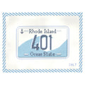 401 Rhode Island License Plate Needlepoint Canvas