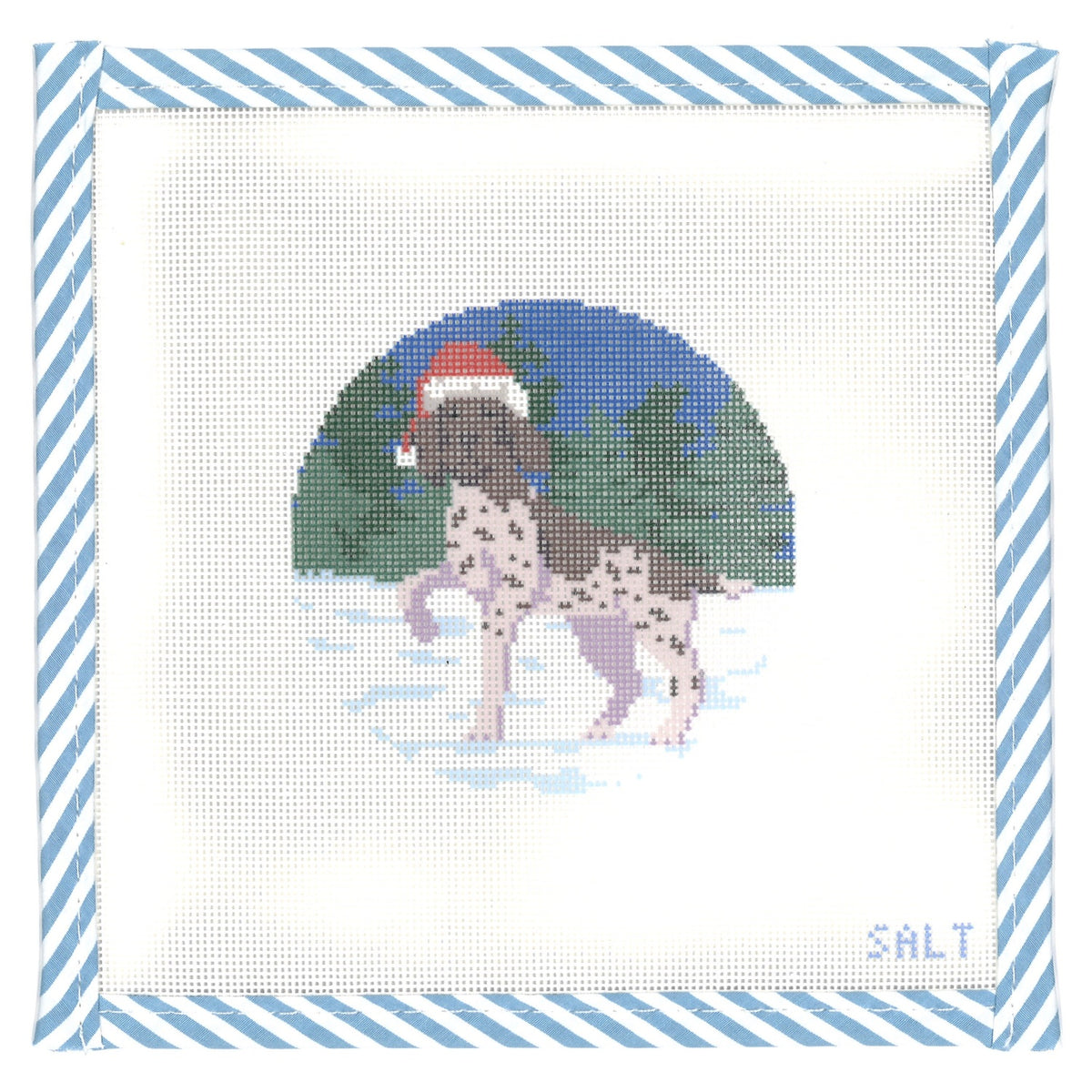 German Shorthaired Pointer Christmas Ornament Needlepoint Canvas