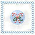 Candy Canes Christmas Ornament Needlepoint Canvas