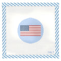 American Flag Ornament  Needlepoint Canvas