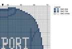DIY Needlepoint Newport Sweatshirt (Blue) Pattern | Digital Chart for Painting Your Own Canvas | Easy Needlepoint PDF | Instant Download | 18 Mesh