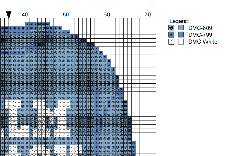 DIY Needlepoint Palm Beach Sweatshirt (Blue) Pattern | Digital Chart for Painting Your Own Canvas | Easy Needlepoint PDF | Instant Download | 18 Mesh