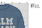 DIY Needlepoint Palm Beach Sweatshirt (Blue) Pattern | Digital Chart for Painting Your Own Canvas | Easy Needlepoint PDF | Instant Download | 18 Mesh