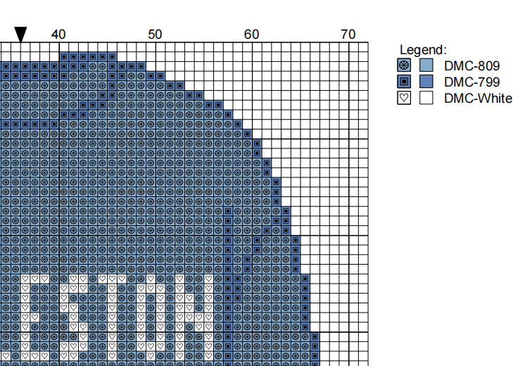 DIY Needlepoint Charleston Sweatshirt (Blue) Pattern | Digital Chart for Painting Your Own Canvas | Easy Needlepoint PDF | Instant Download | 18 Mesh
