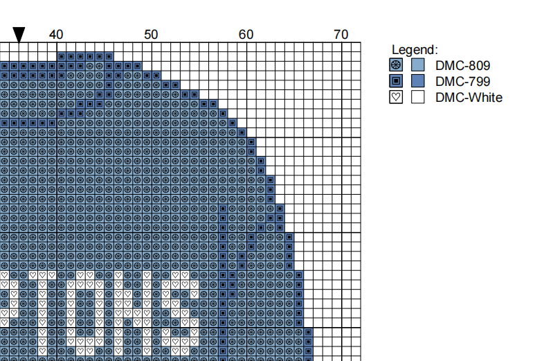 DIY Needlepoint Hamptons Sweatshirt (Blue) Pattern | Digital Chart for Painting Your Own Canvas | Easy Needlepoint PDF | Instant Download | 18 Mesh