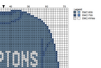 DIY Needlepoint Hamptons Sweatshirt (Blue) Pattern | Digital Chart for Painting Your Own Canvas | Easy Needlepoint PDF | Instant Download | 18 Mesh