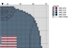 DIY Needlepoint USA Sweater (Navy) Pattern | Digital Chart for Painting Your Own Canvas | Easy Needlepoint PDF | Instant Download | 18 Mesh