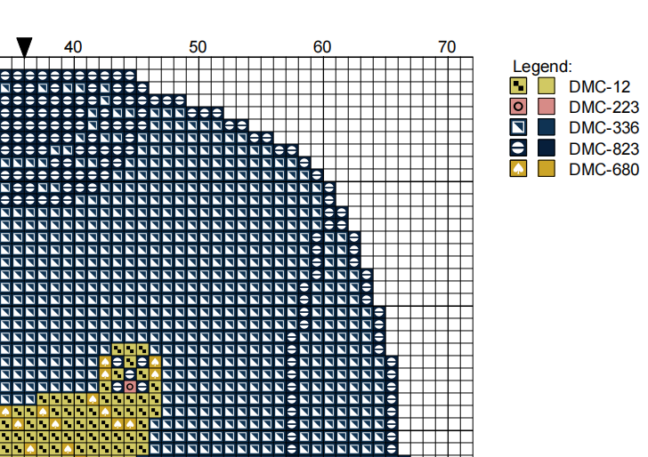 DIY Needlepoint Golden Retriever Sweater (Navy) Pattern | Digital Chart for Painting Your Own Canvas | Easy Needlepoint PDF | Instant Download | 18 Mesh