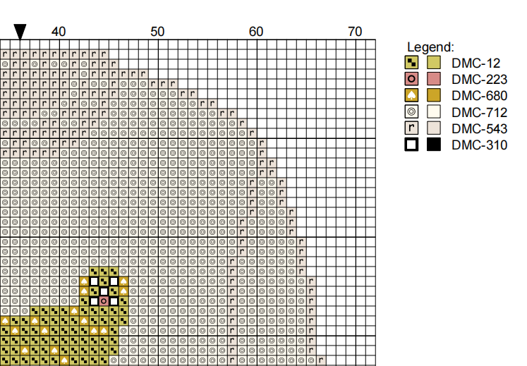 DIY Needlepoint Golden Retriever Sweater (Cream) Pattern | Digital Chart for Painting Your Own Canvas | Easy Needlepoint PDF | Instant Download | 18 Mesh