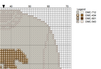 DIY Needlepoint Bear Sweater (Cream) Pattern | Digital Chart for Painting Your Own Canvas | Easy Needlepoint PDF | Instant Download | 18 Mesh