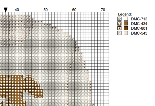 DIY Needlepoint Bear Sweater (Cream) Pattern | Digital Chart for Painting Your Own Canvas | Easy Needlepoint PDF | Instant Download | 18 Mesh