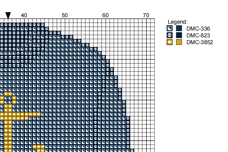 DIY Needlepoint Anchor Sweater (Navy) Pattern | Digital Chart for Painting Your Own Canvas | Easy Needlepoint PDF | Instant Download | 18 Mesh