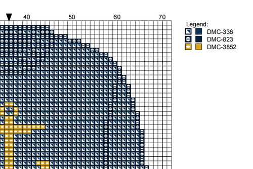 DIY Needlepoint Anchor Sweater (Navy) Pattern | Digital Chart for Painting Your Own Canvas | Easy Needlepoint PDF | Instant Download | 18 Mesh