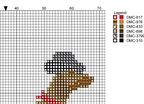 DIY Needlepoint Weiner Dog (Dachshund) in Cowboy Hat | Digital Chart for Painting Your Own Canvas | Easy Needlepoint PDF | Instant Download | 18 Mesh