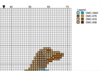 DIY Needlepoint Weiner Dog (Dachshund) in Bow Tie | Digital Chart for Painting Your Own Canvas | Easy Needlepoint PDF | Instant Download | 18 Mesh