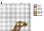 DIY Needlepoint Weiner Dog (Dachshund) With Martini On Back | Digital Chart for Painting Your Own Canvas | Easy Needlepoint PDF | Instant Download | 18 Mesh