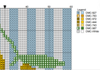 DIY Needlepoint Lemon on Stripes | Digital Chart for Painting Your Own Canvas | Easy Needlepoint PDF | Instant Download | 18 Mesh