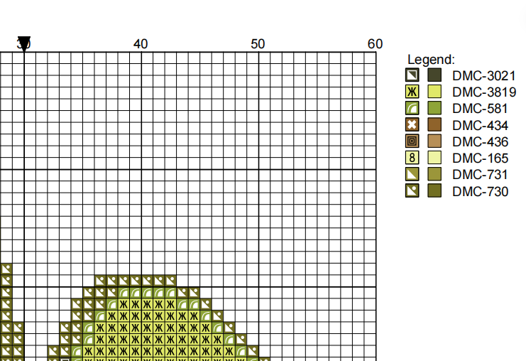 DIY Needlepoint Open Avocado Halves | Digital Chart for Painting Your Own Canvas | Easy Needlepoint PDF | Instant Download | 18 Mesh