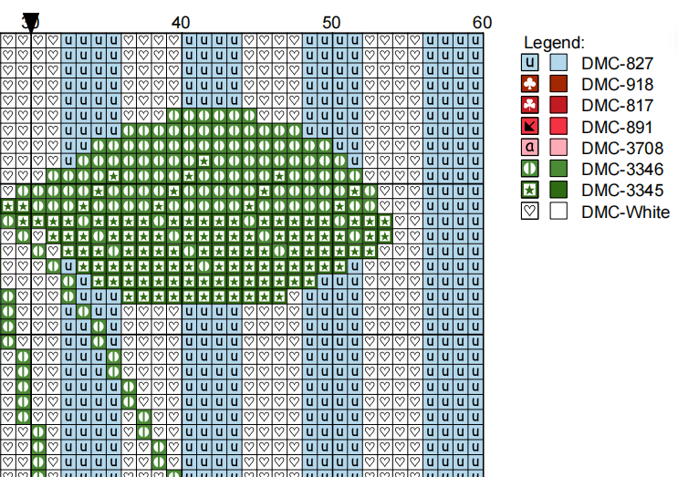 DIY Needlepoint Cherries on Stripes | Digital Chart for Painting Your Own Canvas | Easy Needlepoint PDF | Instant Download | 18 Mesh