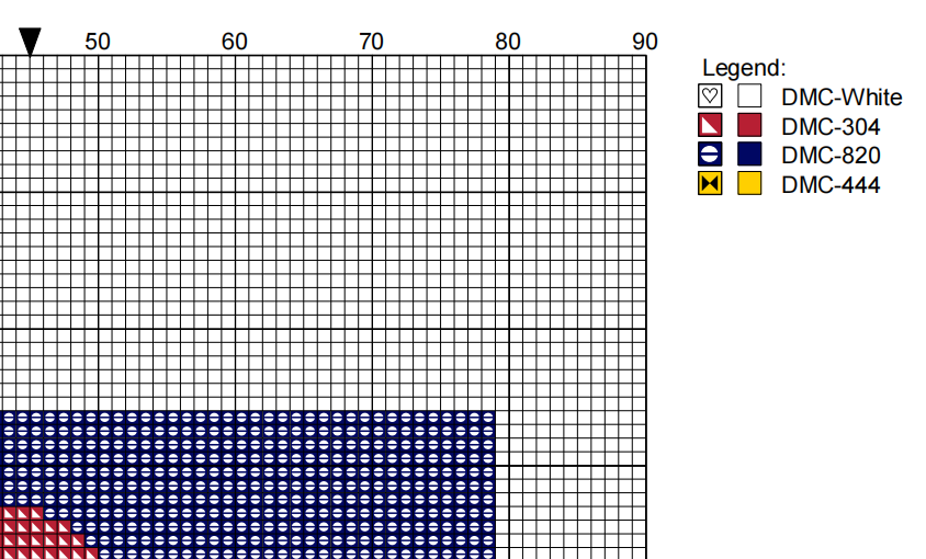 DIY Needlepoint Colorado State Flag | Digital Chart for Painting Your Own Canvas | Easy Needlepoint PDF | Instant Download | 13 Mesh