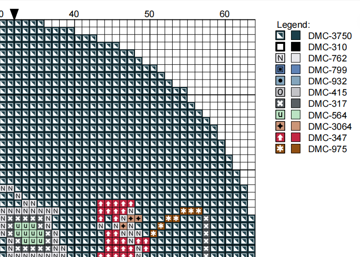 DIY Needlepoint Santa Fishing Ornament | Digital Chart for Painting Your Own Canvas | Easy Needlepoint PDF | Instant Download | 18 Mesh