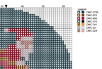 DIY Needlepoint Santa Skiing Ornament | Digital Chart for Painting Your Own Canvas | Easy Needlepoint PDF | Instant Download | 18 Mesh
