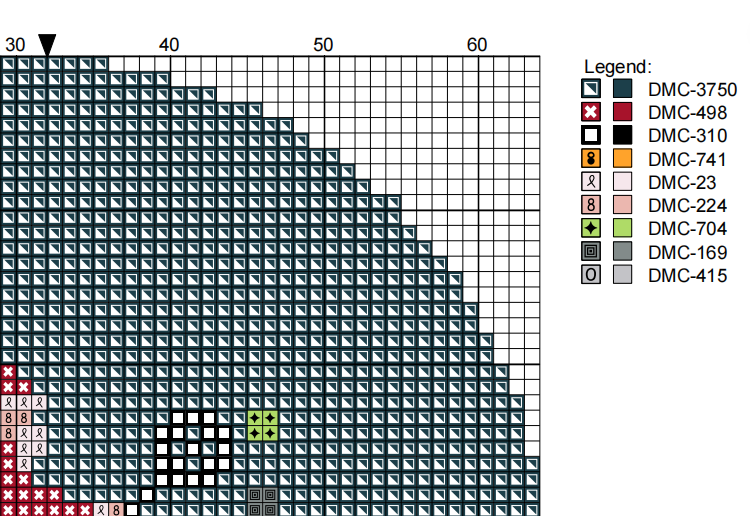 DIY Needlepoint Santa Playing Tennis Ornament | Digital Chart for Painting Your Own Canvas | Easy Needlepoint PDF | Instant Download | 18 Mesh