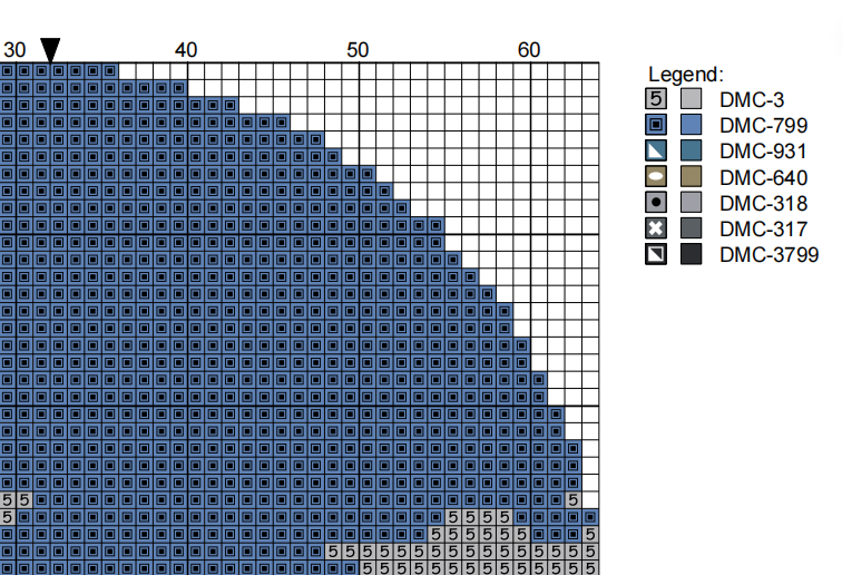 DIY Needlepoint Castle Hill Lighthouse Ornament | Digital Chart for Painting Your Own Canvas | Easy Needlepoint PDF | Instant Download | 18 Mesh