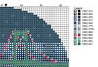 DIY Needlepoint Pell Bridge Christmas Ornament | Digital Chart for Painting Your Own Canvas | Easy Needlepoint PDF | Instant Download | 18 Mesh