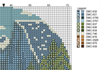 DIY Needlepoint US National Park Yosemite Ornament | Digital Chart for Painting Your Own Canvas | Easy Needlepoint PDF | Instant Download | 18 Mesh