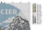DIY Needlepoint US National Park Glacier Ornament | Digital Chart for Painting Your Own Canvas | Easy Needlepoint PDF | Instant Download | 18 Mesh