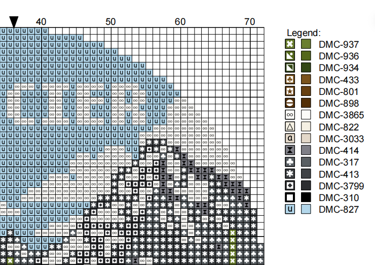 DIY Needlepoint US National Park Glacier Ornament | Digital Chart for Painting Your Own Canvas | Easy Needlepoint PDF | Instant Download | 18 Mesh