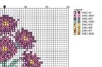 DIY Needlepoint Aster Bouquet Pattern | Digital Chart for Painting Your Own Canvas | Easy Needlepoint PDF | Instant Download | 18 Mesh